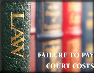 failure to pay court costs