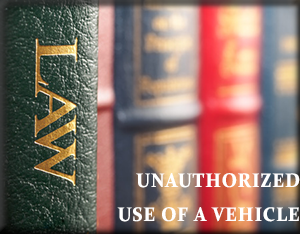 unauthorized use of a motor vehicle