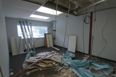 We opened up a couple of old officers to create a large conference room